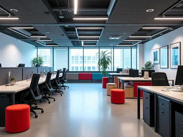 Kontorlokaler etter kommersiell renovering